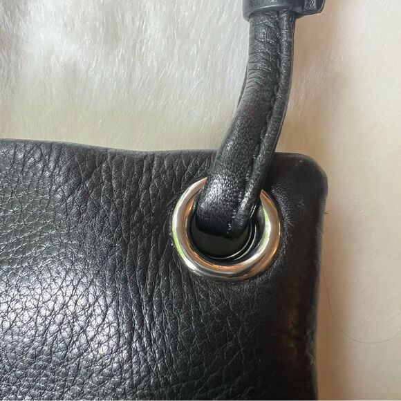 Margot Black Pebbled Leather Crossbody Bag - Picture 14 of 16